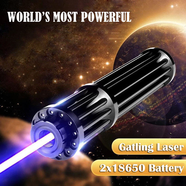 50000mw 520nm Gatling Burning High Power Green Laser pointer